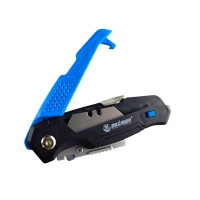 нож для гипсокартона складной, металлический, +5 трапецевидных лезвий sk5, "maximum" мх 09349 оптом