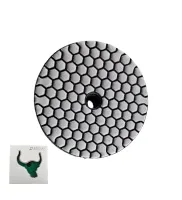 Круг алмазный шлифовальный по камню гибкий 4#, 100 мм,сухой, зеленый "Бык"